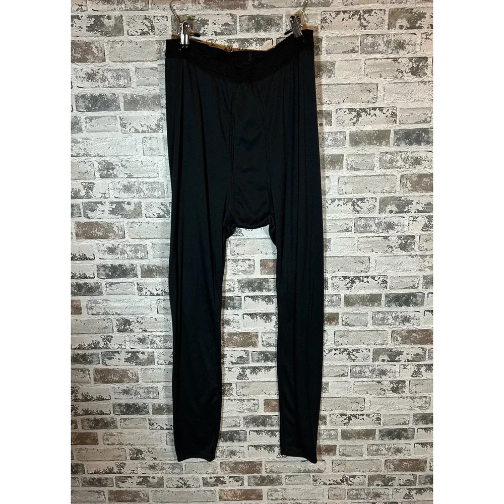 Patagonia Capilene Mens Black Base Layer Leggings‎ Long Underwear Made in USA M